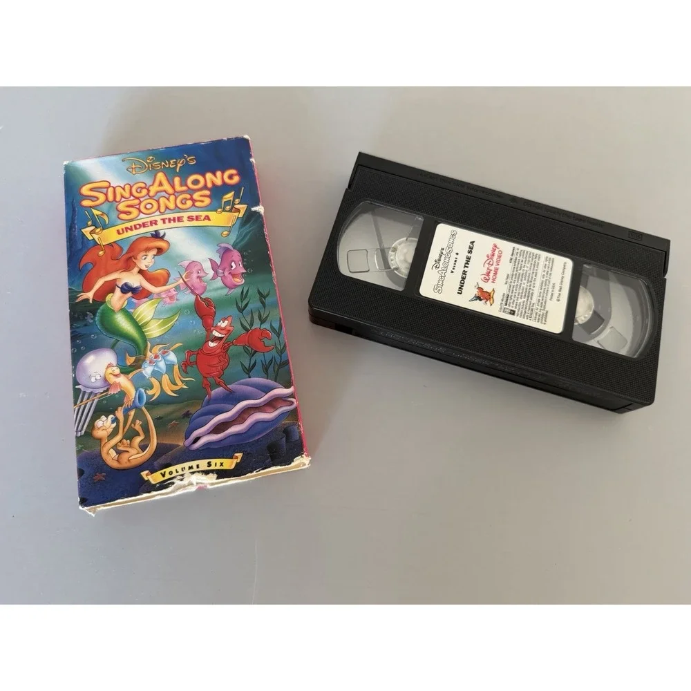 1990 Disney Sing Along Songs Under the Sea VHS Video Tape Little Mermaid Vol. 6